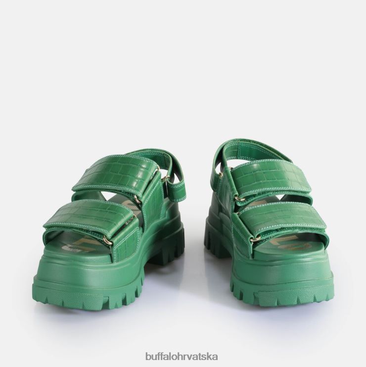 zelena Buffalo aspha snd sandale s platformom veganske |sandale TDD6T12